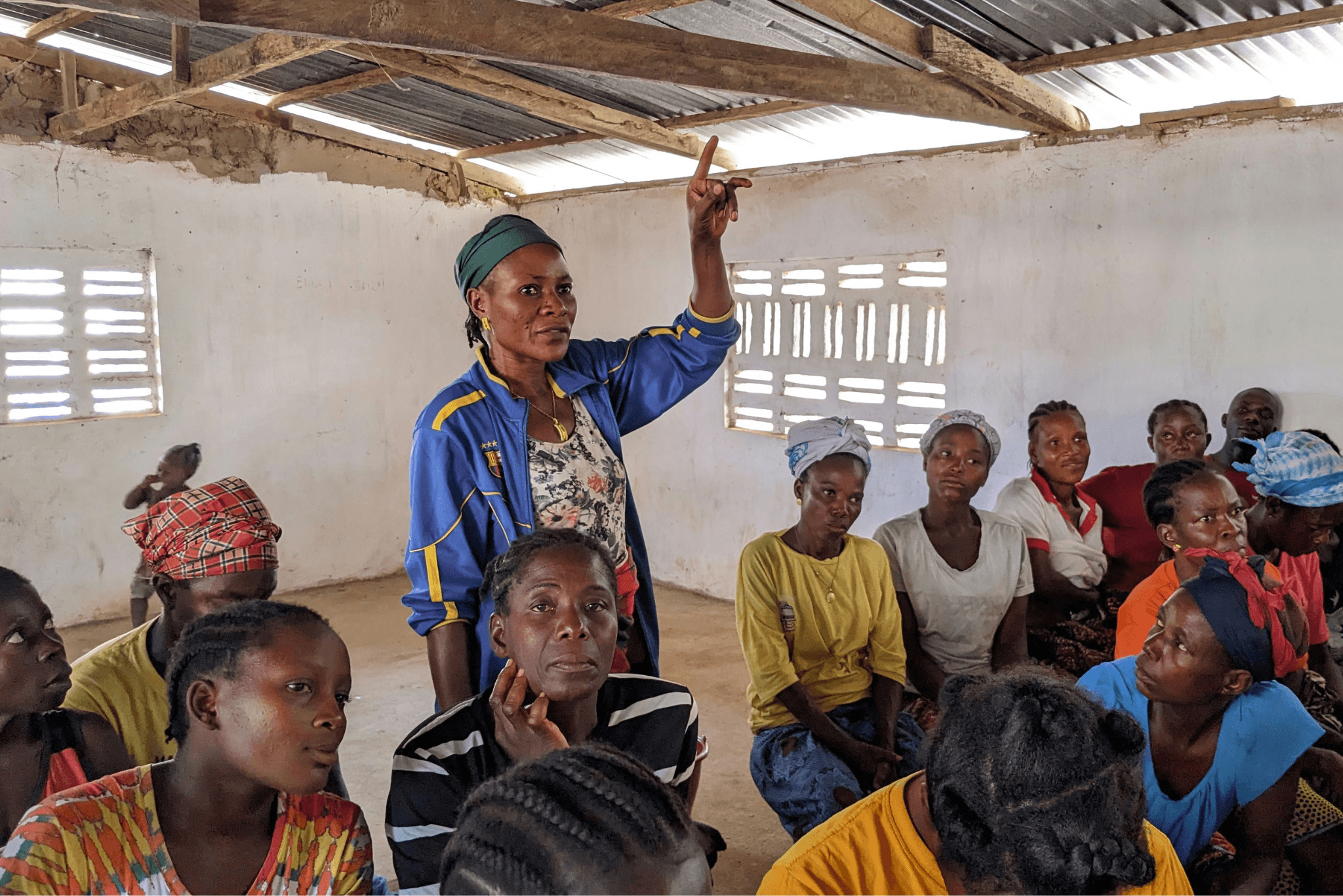 Community meeting in Nimba County, Liberia